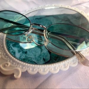 Retro Summertime Teal Sunglasses
